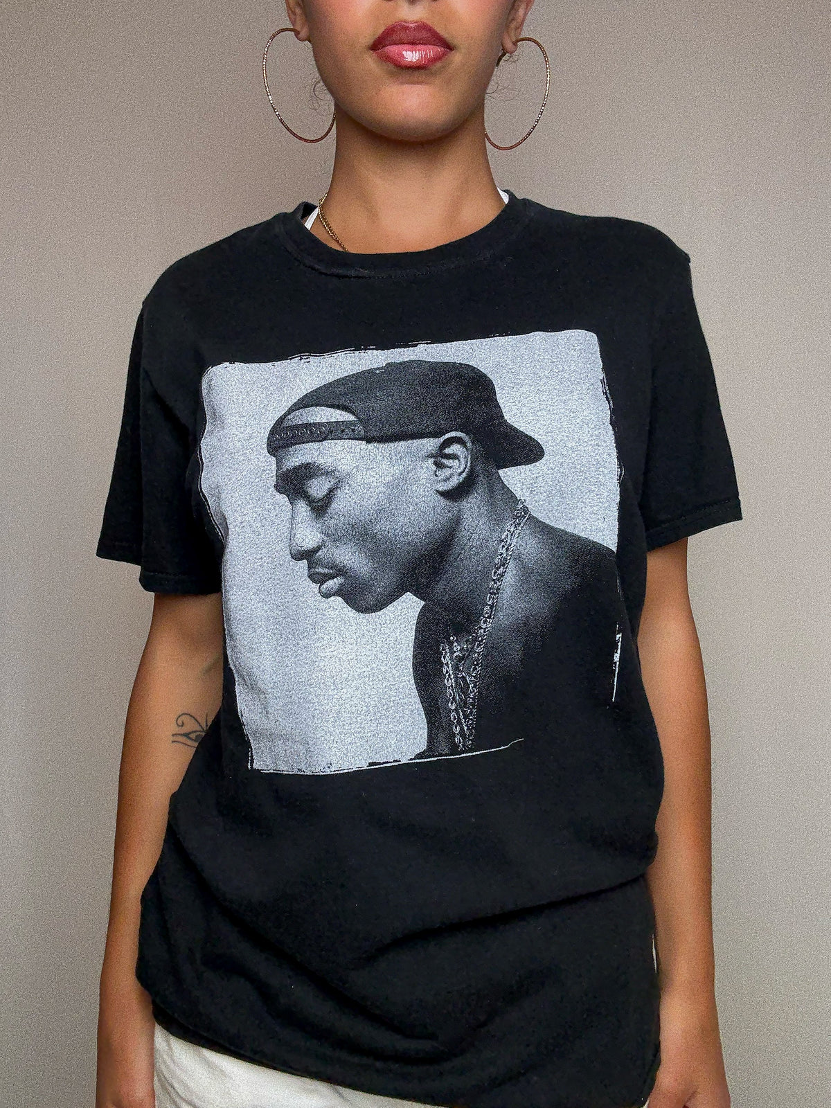 Tshirt noir 2PAC S vintage