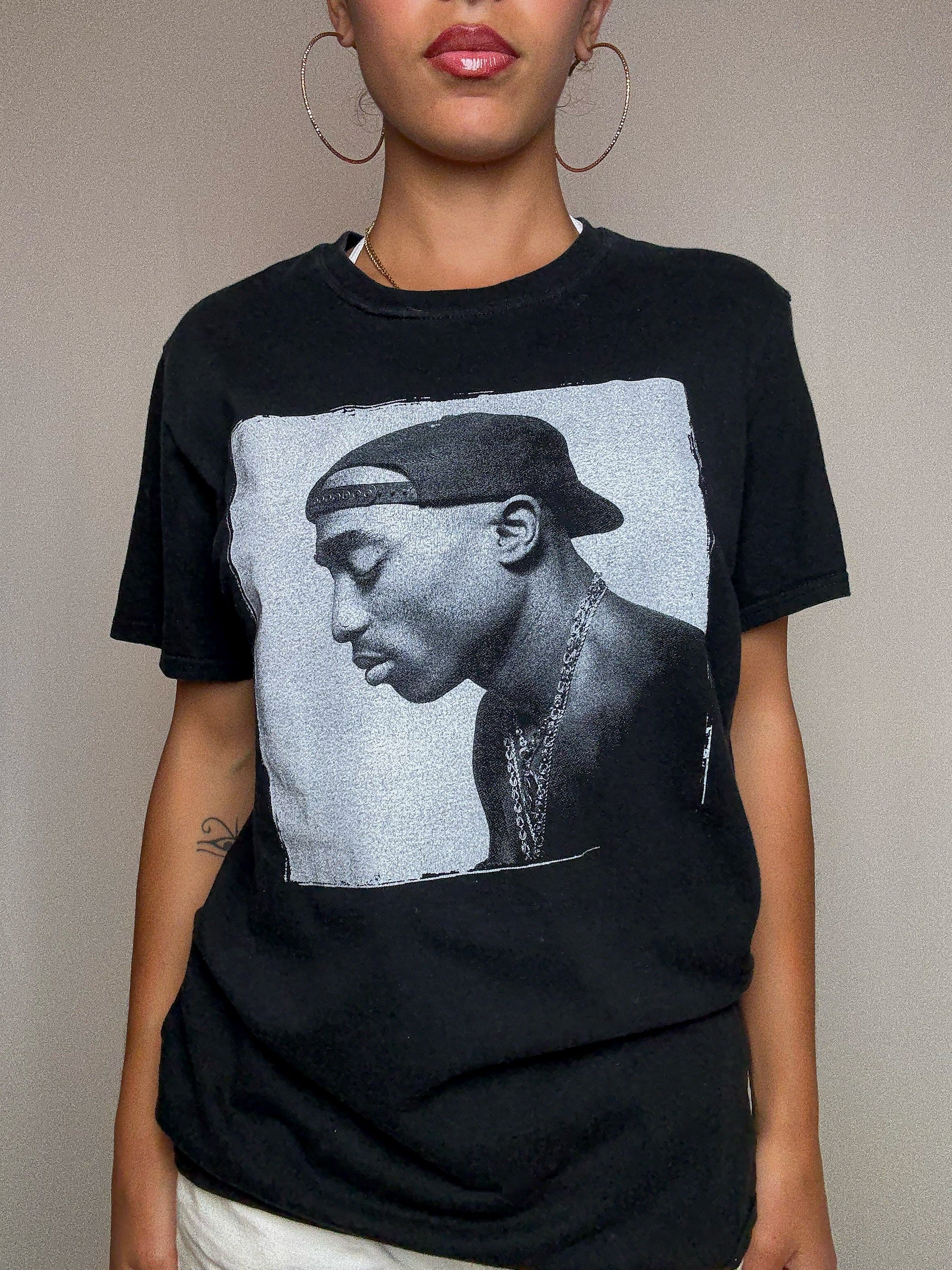 Tshirt noir 2PAC S vintage