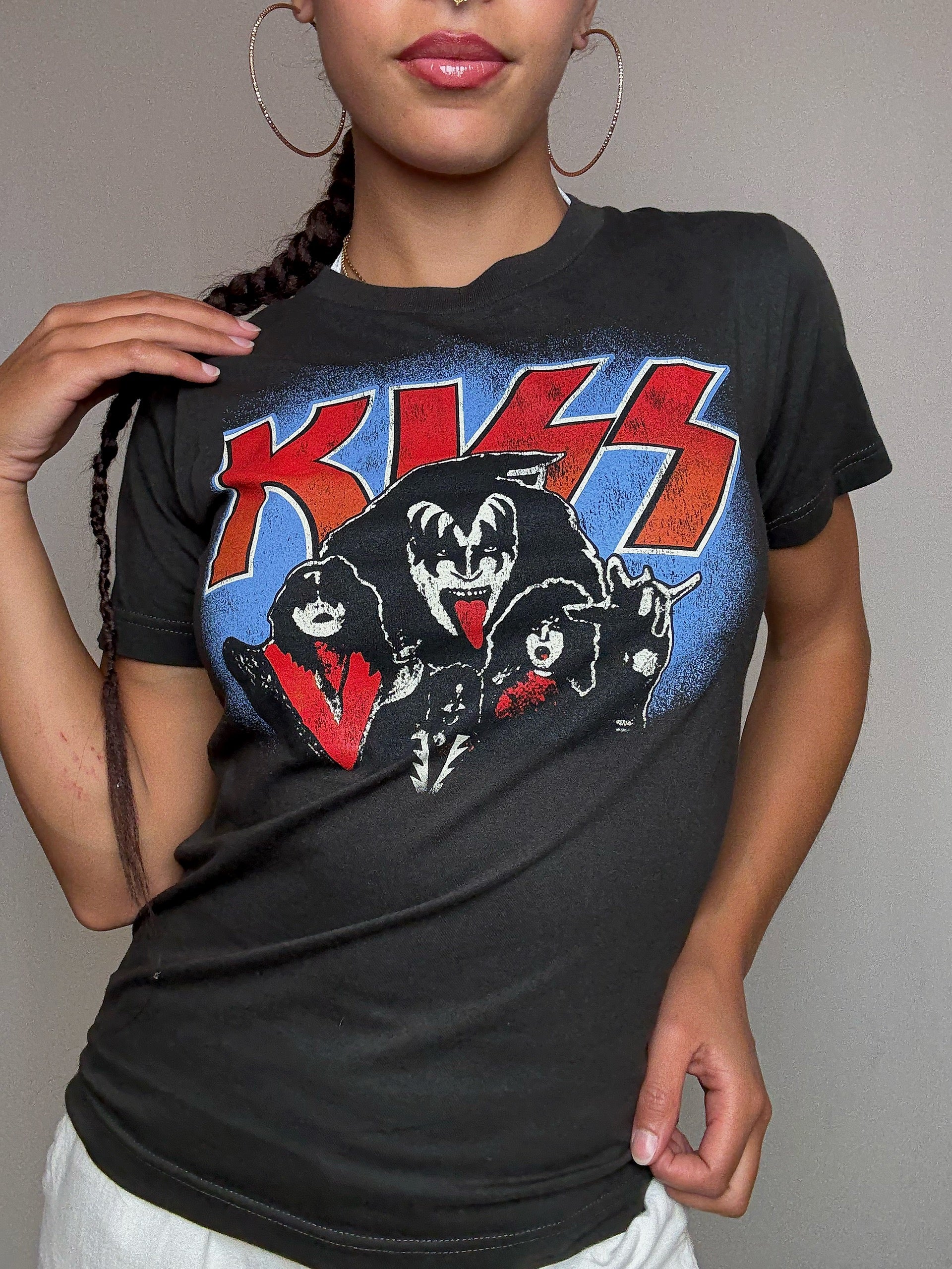 Tshirt gris Kiss S vintage