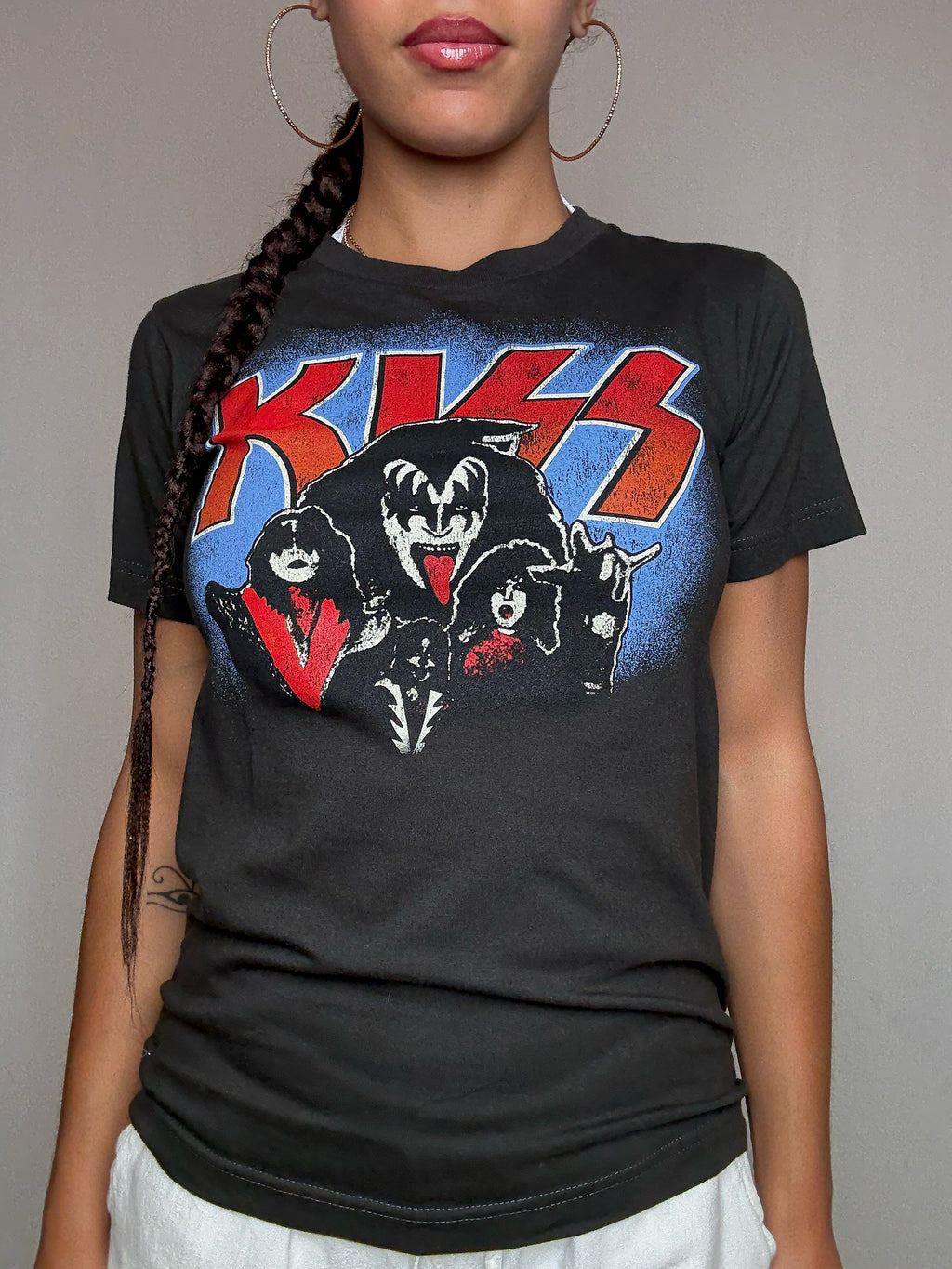 Tshirt gris Kiss S vintage