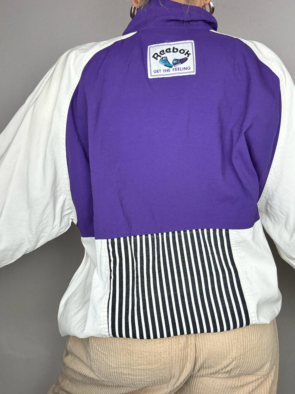 Vintage REEBOK XL Purple Nylon Jacket