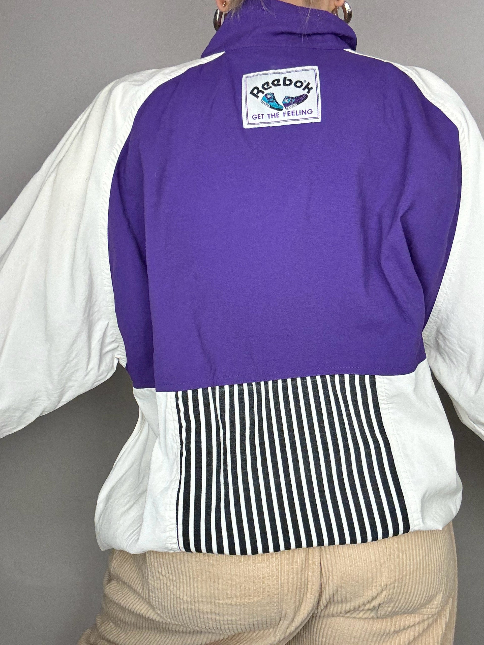 Vintage REEBOK XL Purple Nylon Jacket