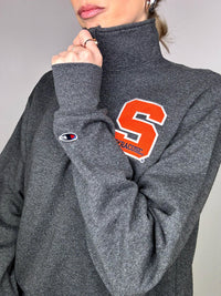 Navy sweatshirt SYRACUSE x CHAMPION M vintage