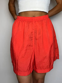 Short imperméable orange NIKE XL vintage