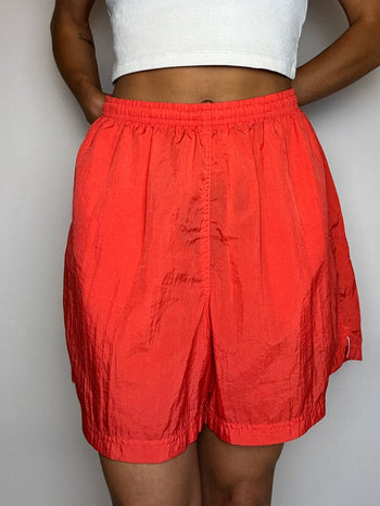 Short imperméable orange NIKE XL vintage