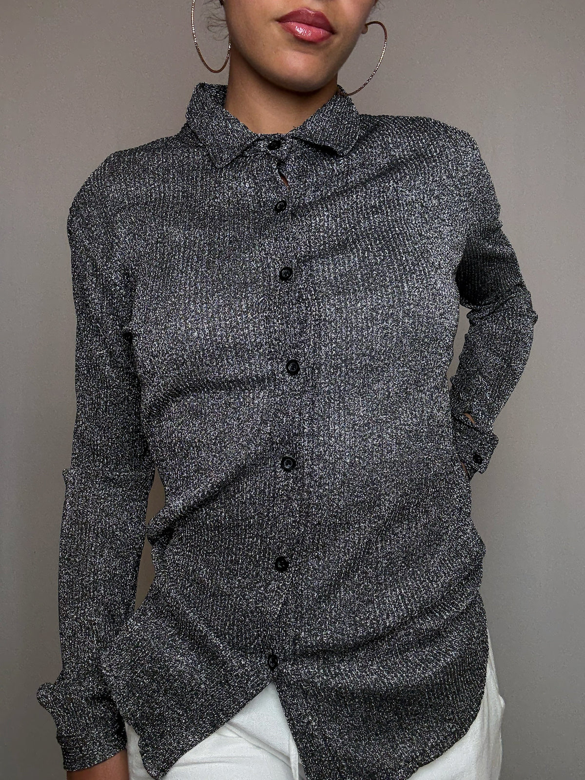 Cardigan à paillettes M/L vintage