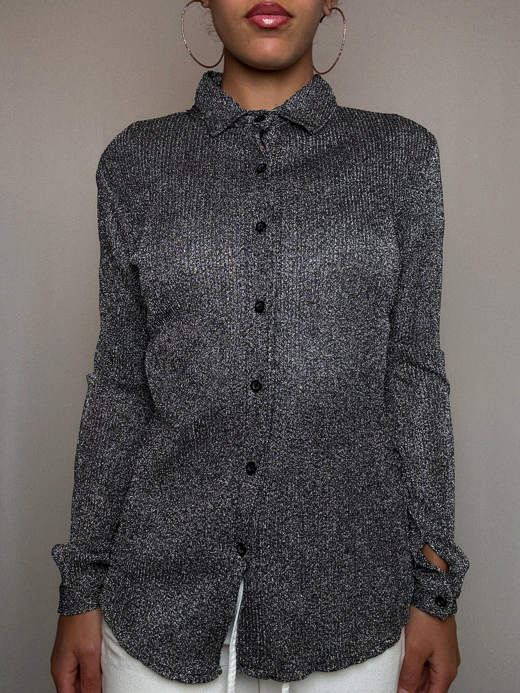 Cardigan à paillettes M/L vintage