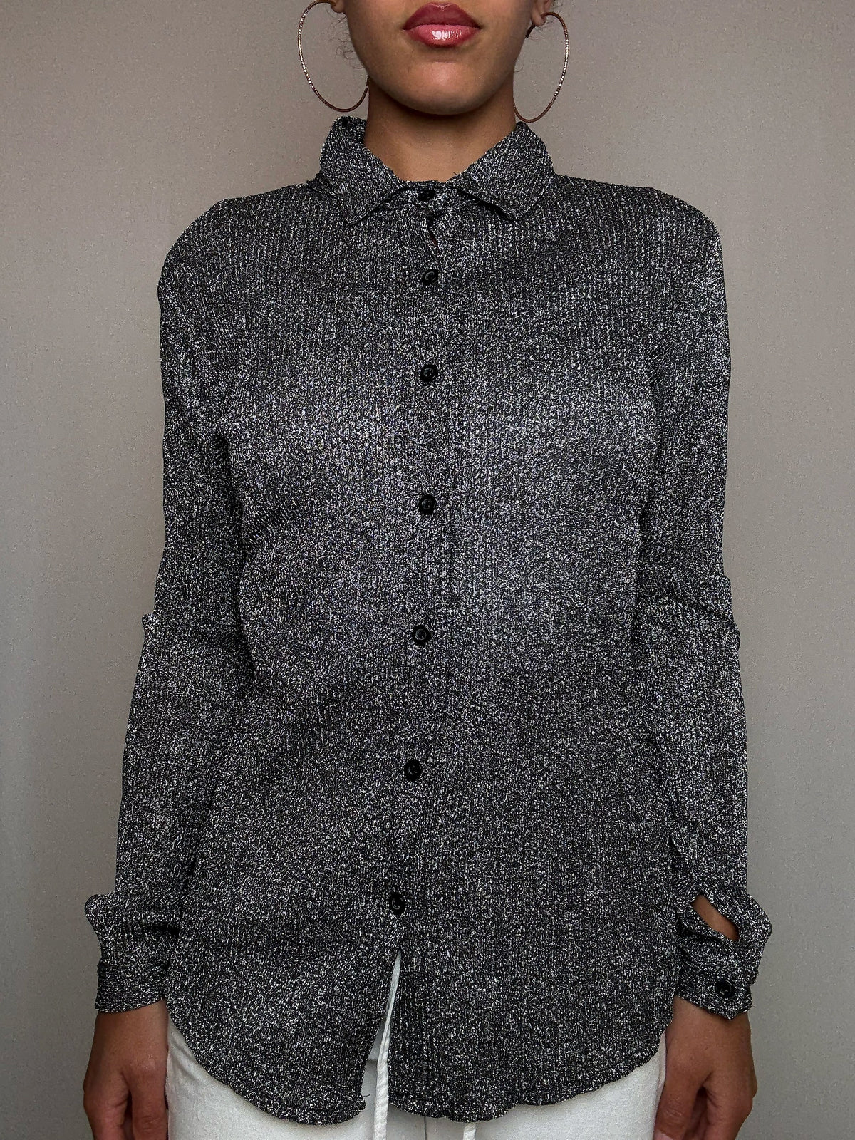 Cardigan à paillettes M/L vintage