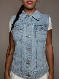 Gilet en denim clair S vintage