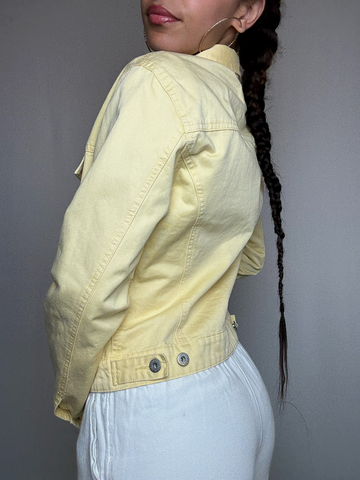 Veste en jean jaune GAP M vintage