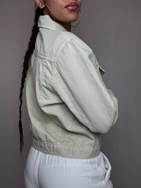 Veste en jean beige M/L vintage