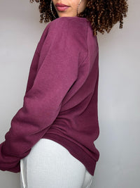 Sweat col rond bordeaux ADIDAS S vintage