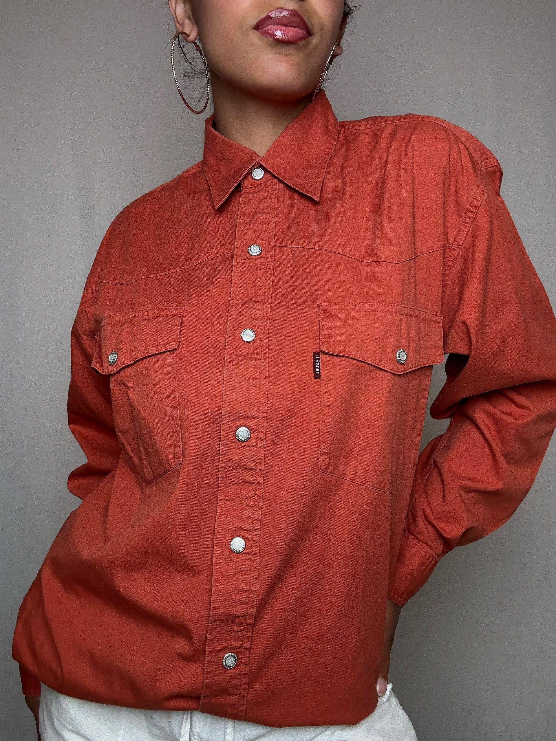 Chemise terracota M/L vintage