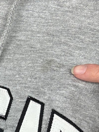 Vintage L/XL Graue Kapuzenjacke