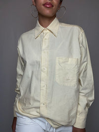 Chemise jaune beurre M/L vintage