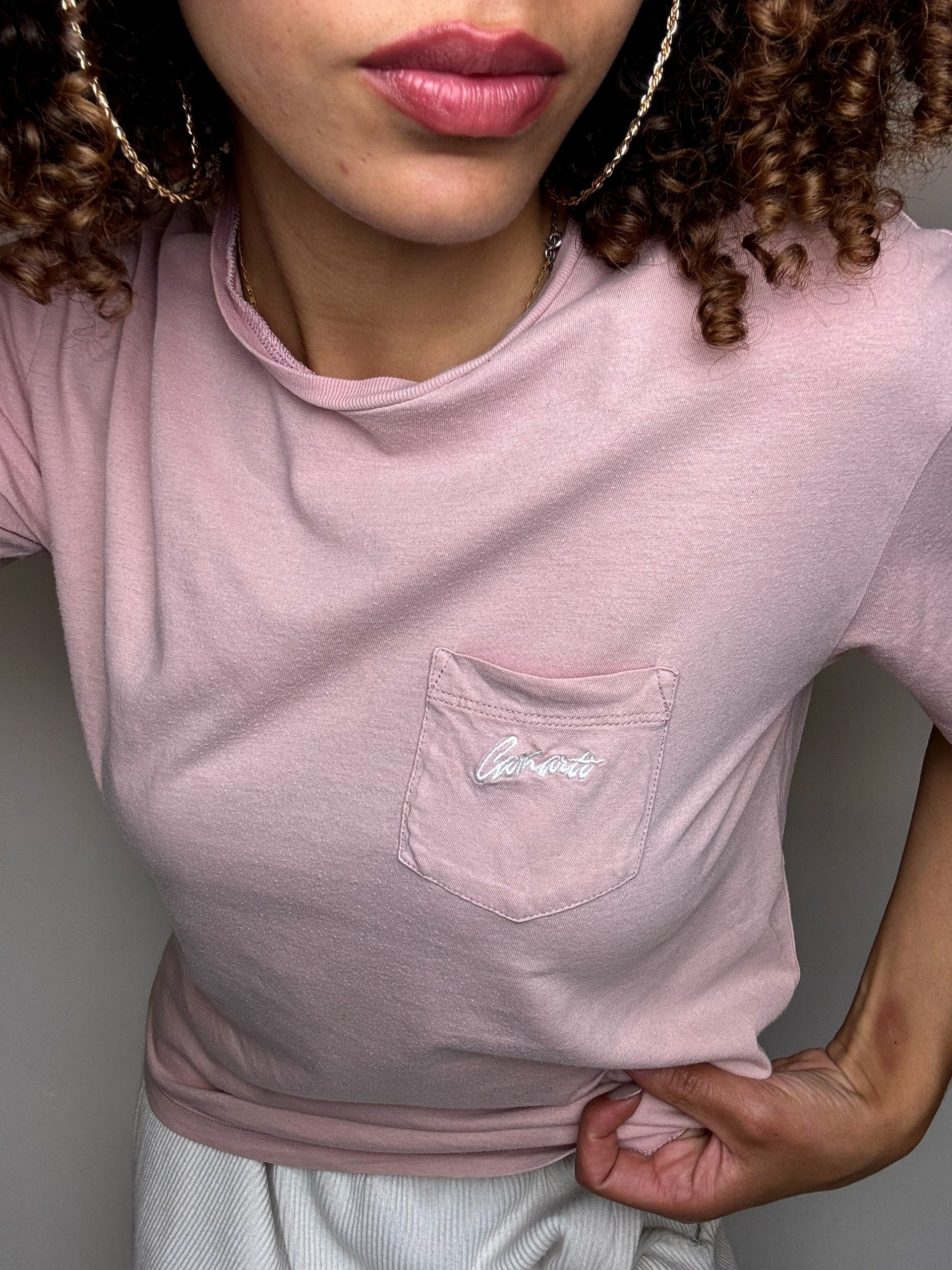 ADIDAS S/M vintage beige long-sleeved crop top