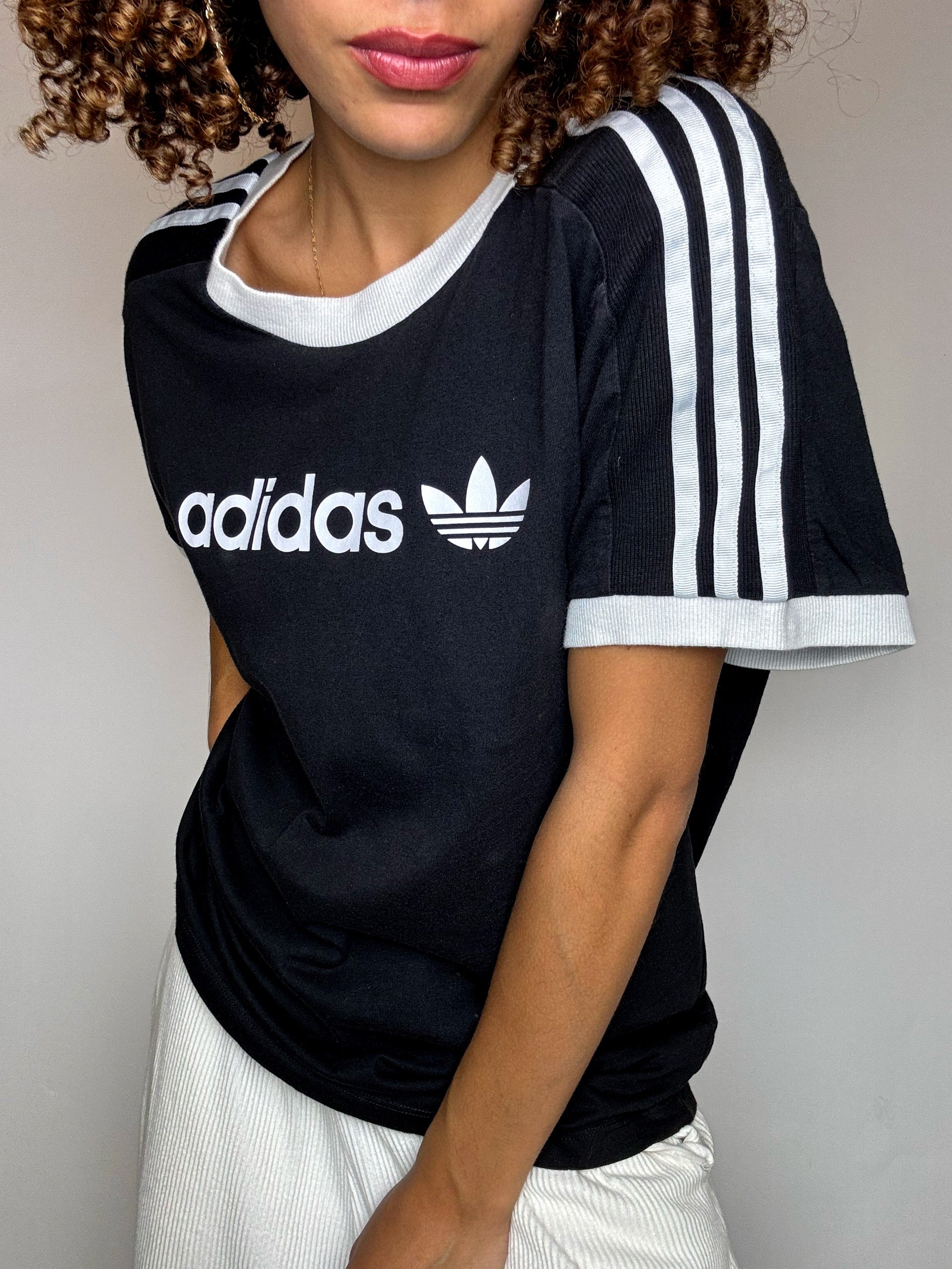 Tee shirt noir ADIDAS M vintage