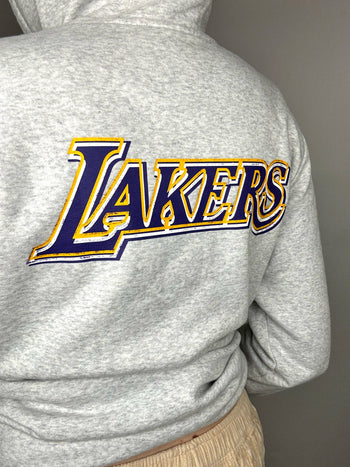 ADIDAS x NBA S/M Vintage Grauer Hoodie