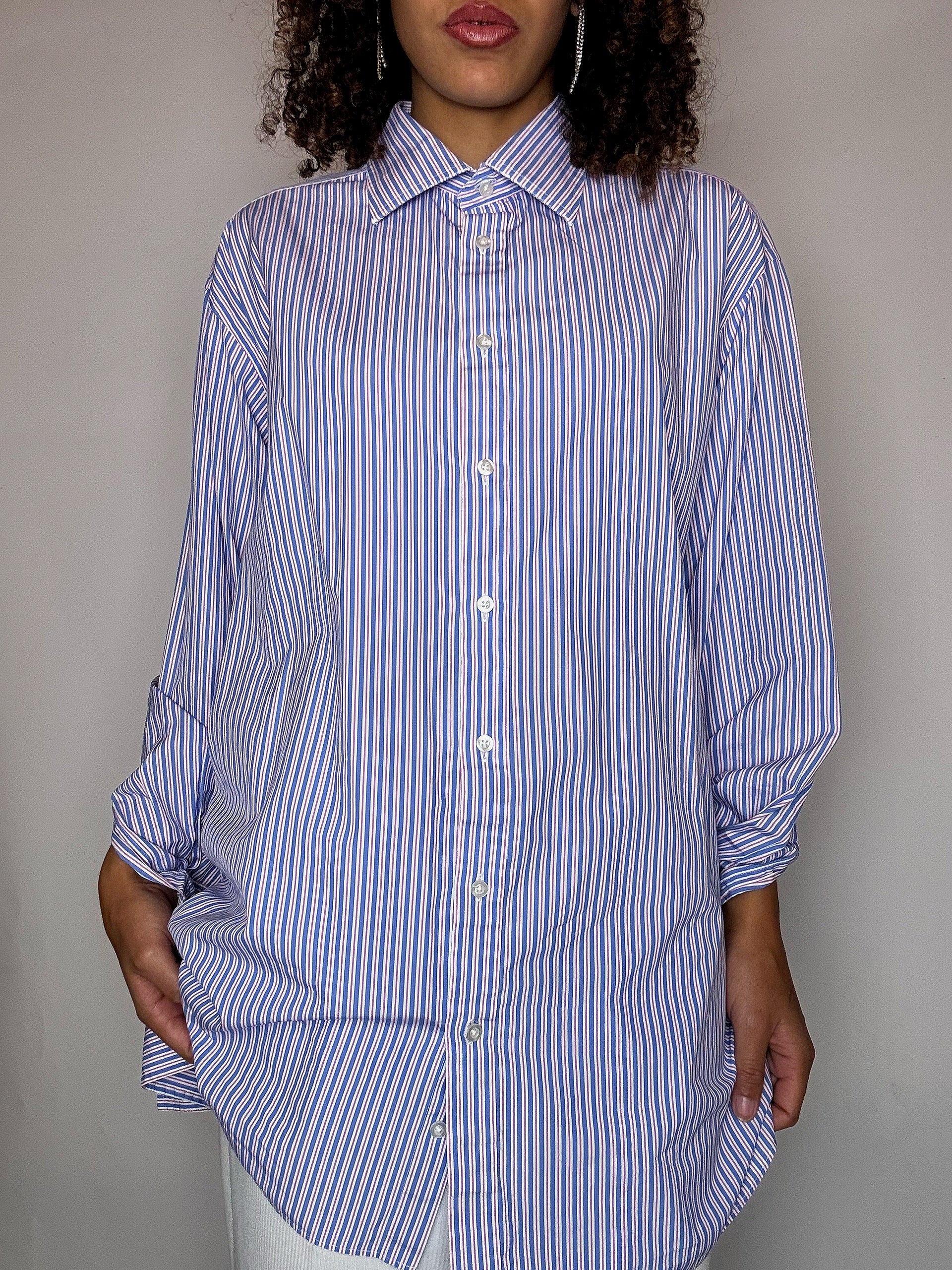 Chemise rayée THOMAS PINK L/XL vintage