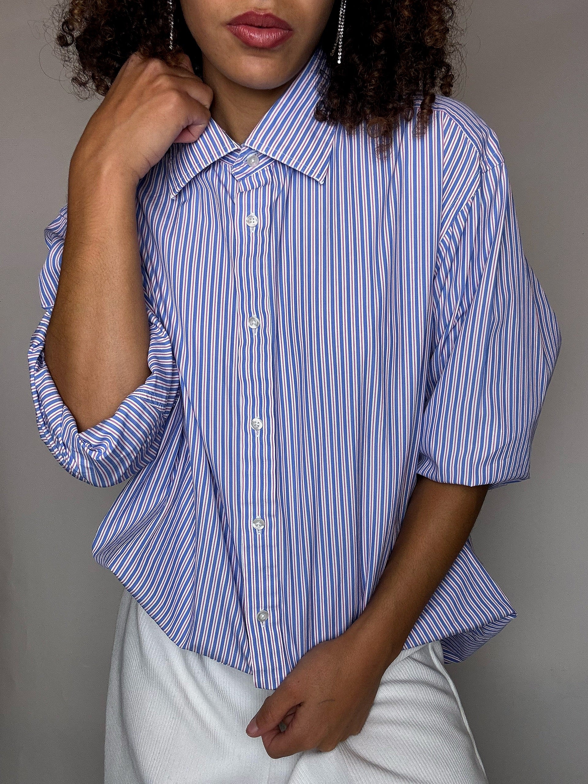 Chemise rayée THOMAS PINK L/XL vintage