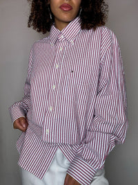 Vintage Tommy Hilfiger Streifenhemd, Größe L
