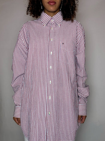 Chemise rayée TOMMY HILFIGER L vintage