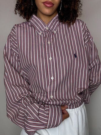 Chemise rayée RALPH LAUREN XXL vintage