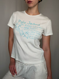 Tshirt blanc polo Ralph Lauren L vintage