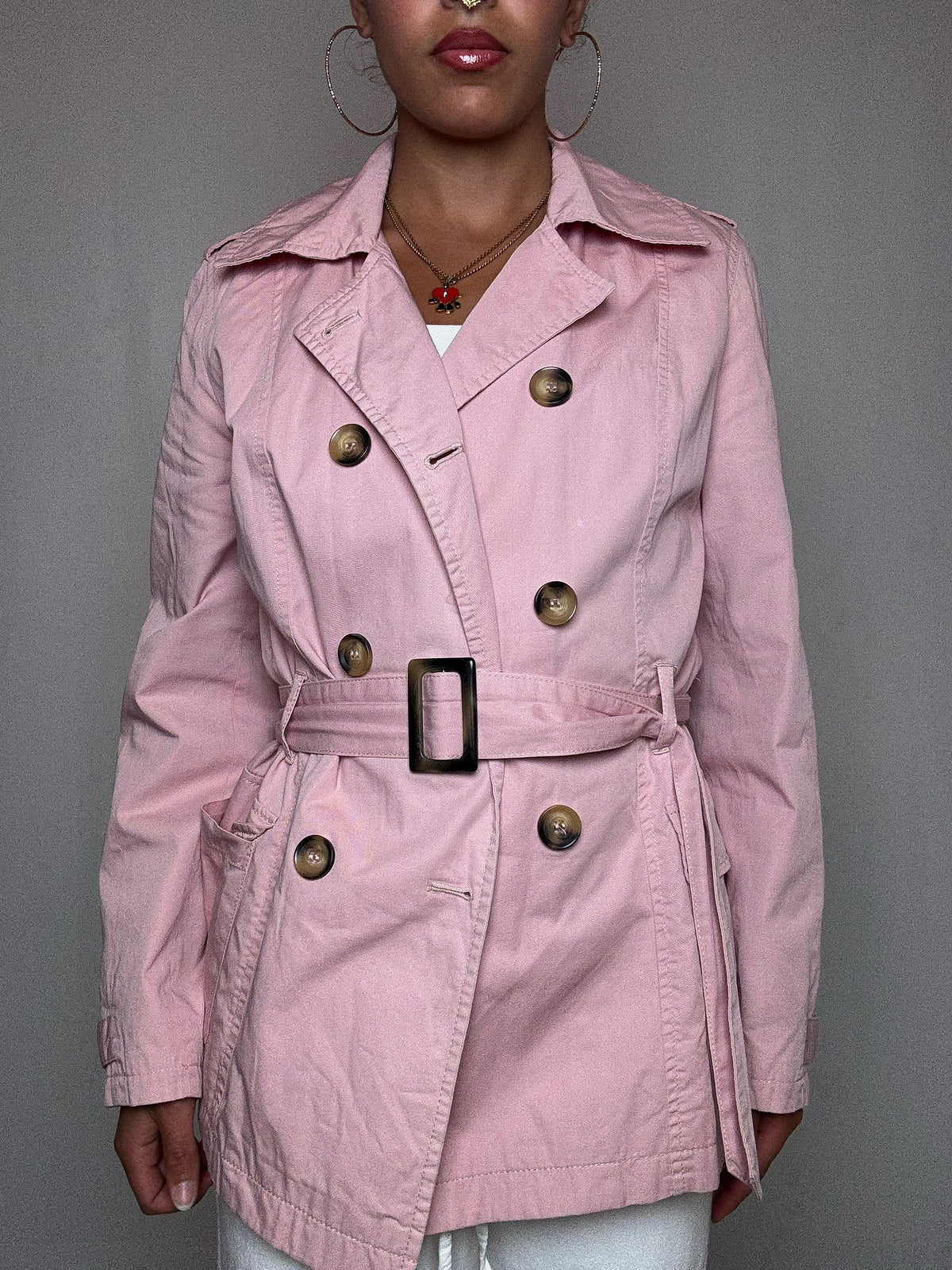 Trench rose M vintage