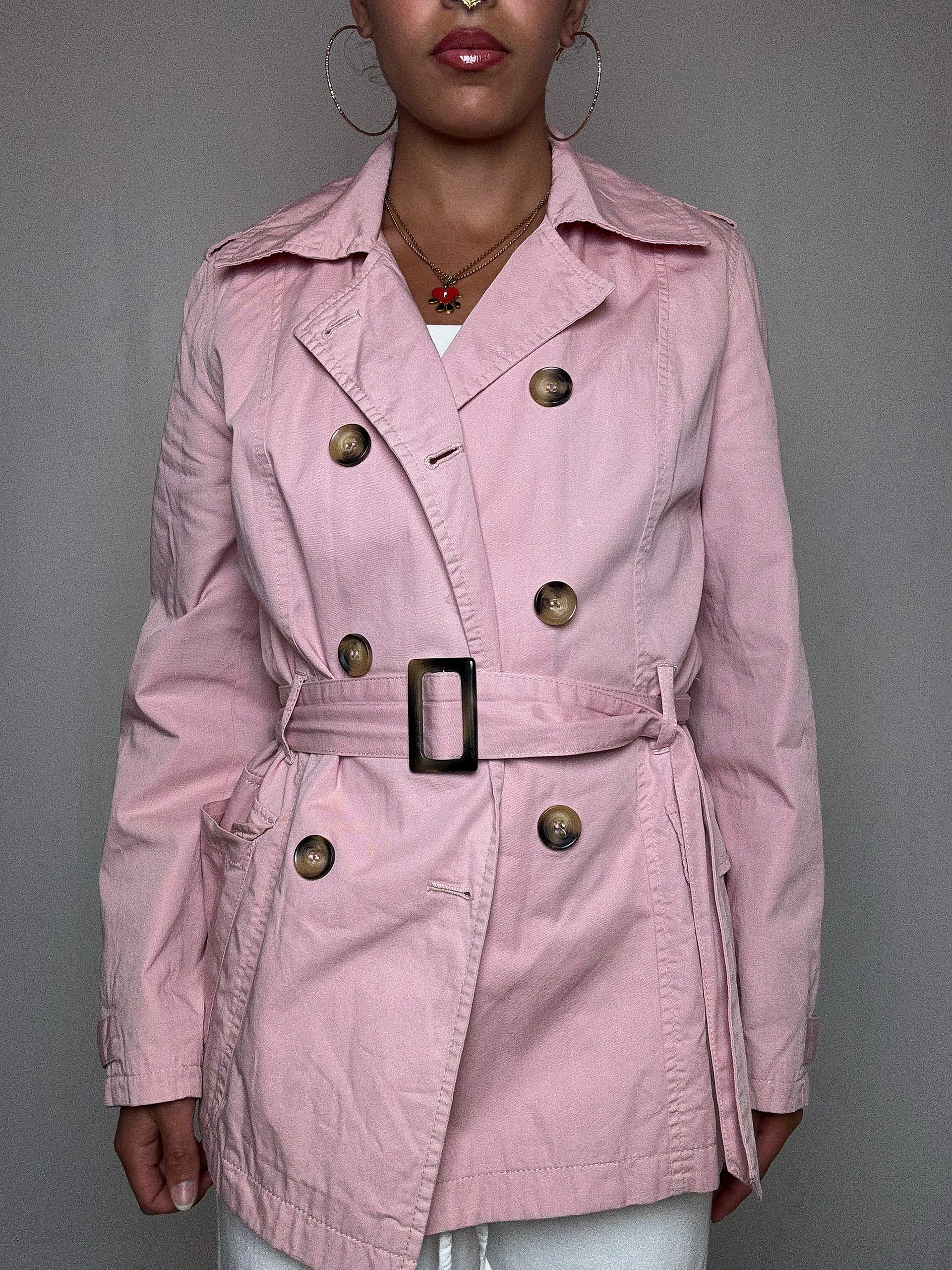 Trench rose M vintage