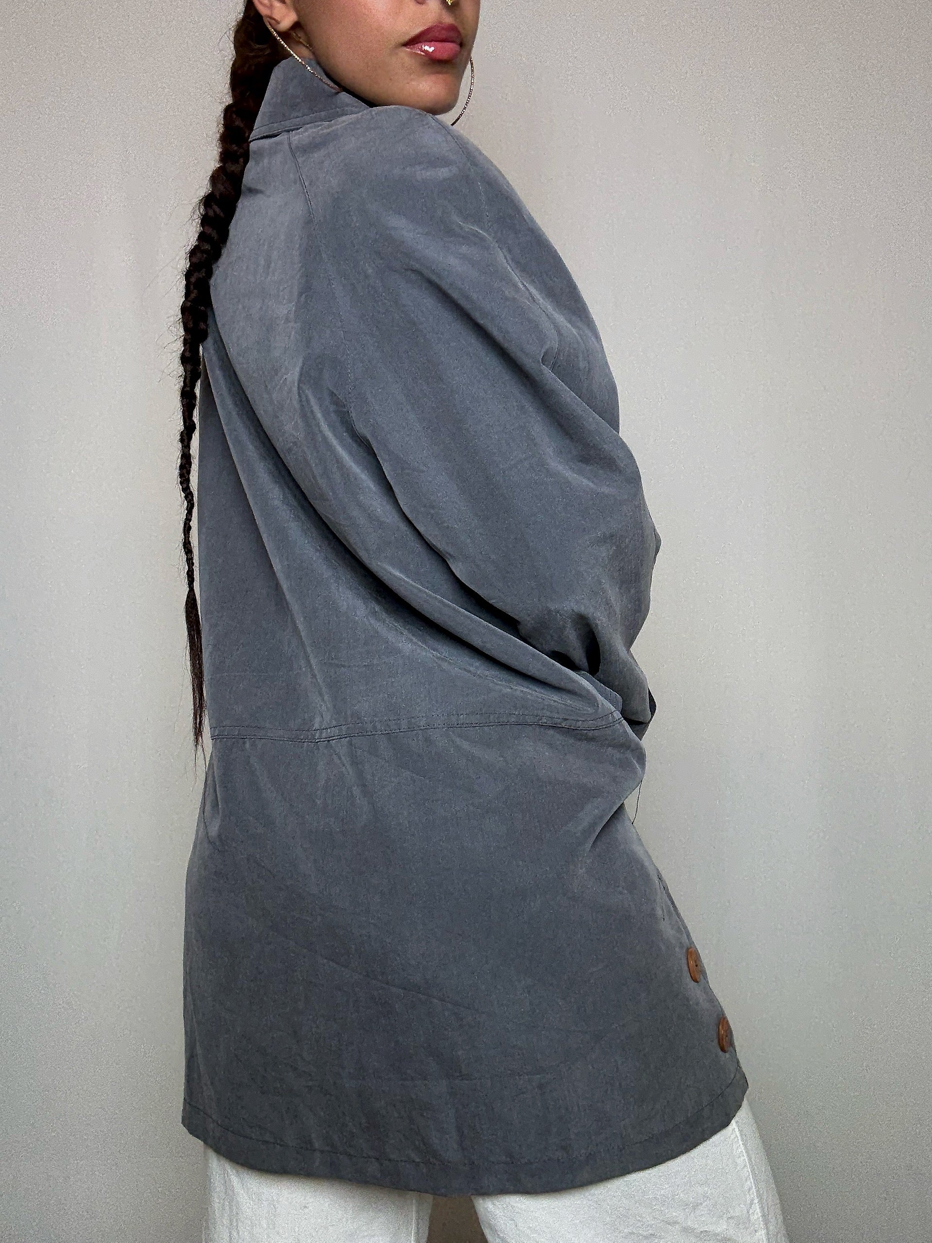 Trench gris L vintage
