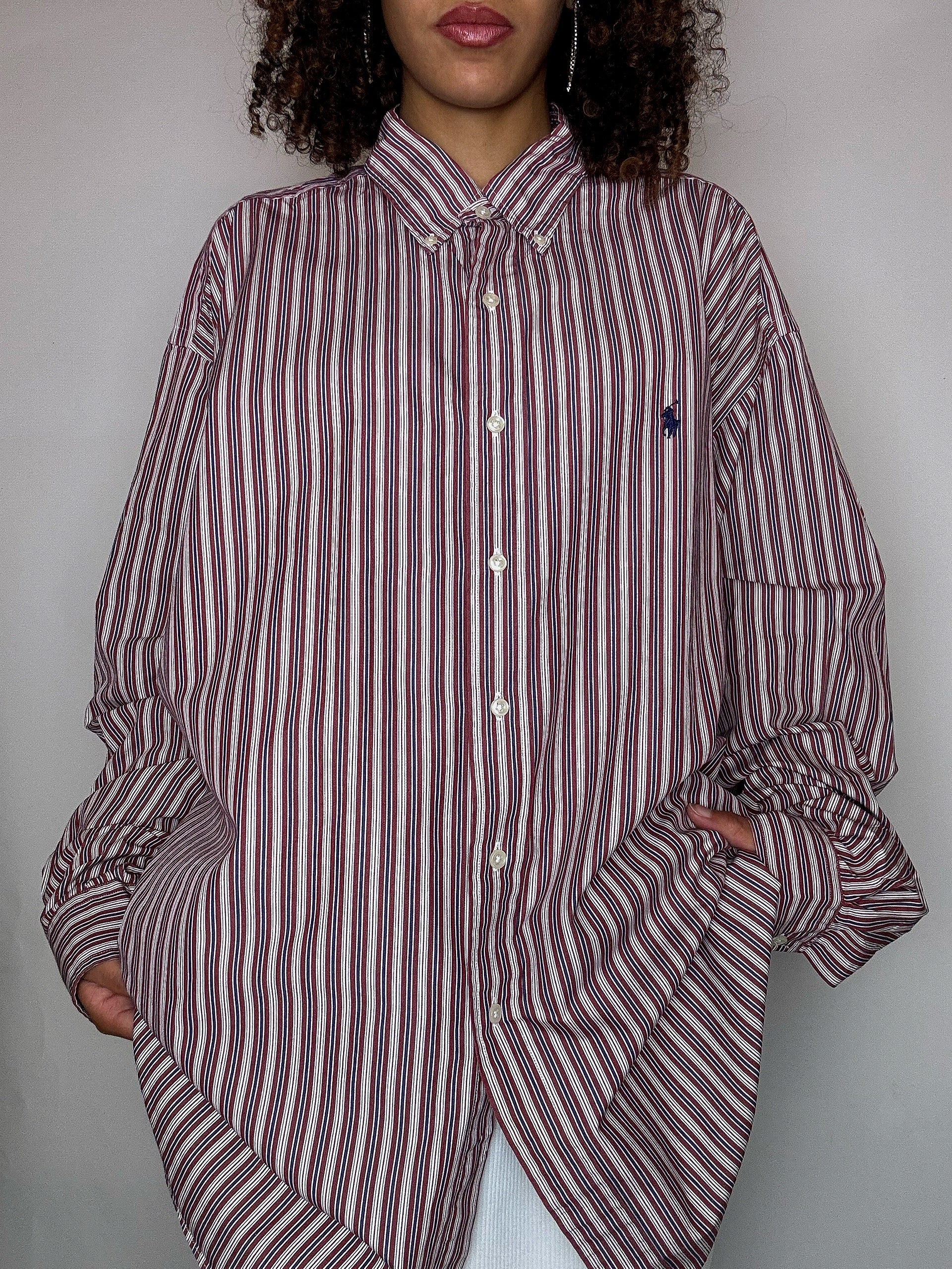 RALPH LAUREN striped shirt XXL vintage