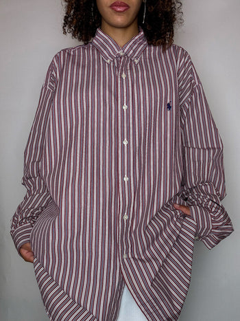 Chemise rayée RALPH LAUREN XXL vintage