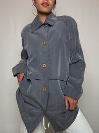 Trench gris L vintage