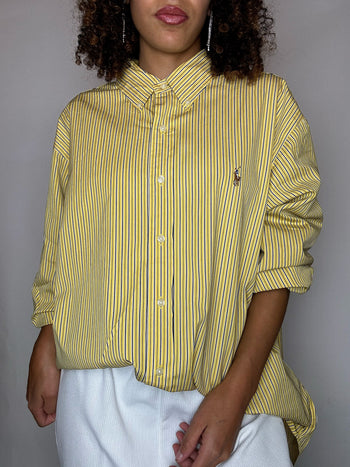 Chemise rayée RALPH LAUREN XXL vintage