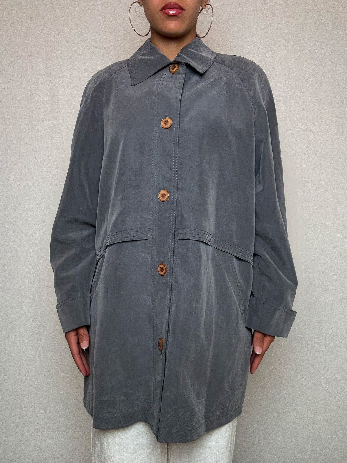 Trench gris L vintage