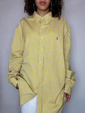 Chemise rayée RALPH LAUREN XXL vintage