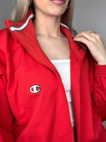 Veste en nylon rouge CHAMPION M vintage