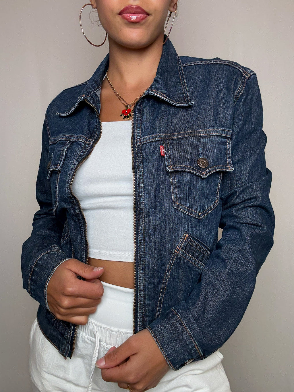Veste en denim Levi's L vintage
