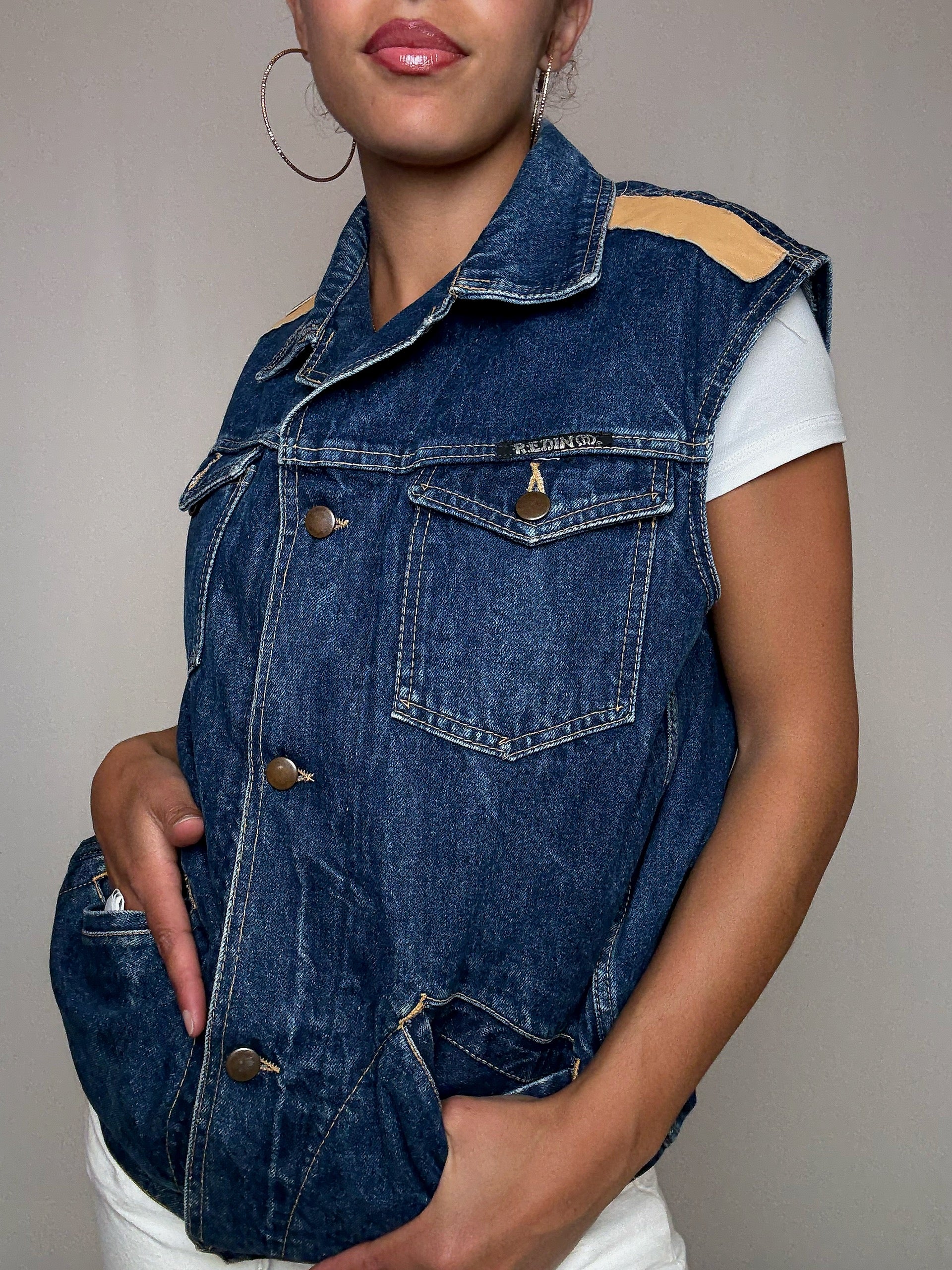 Gilet en denim XL vintage
