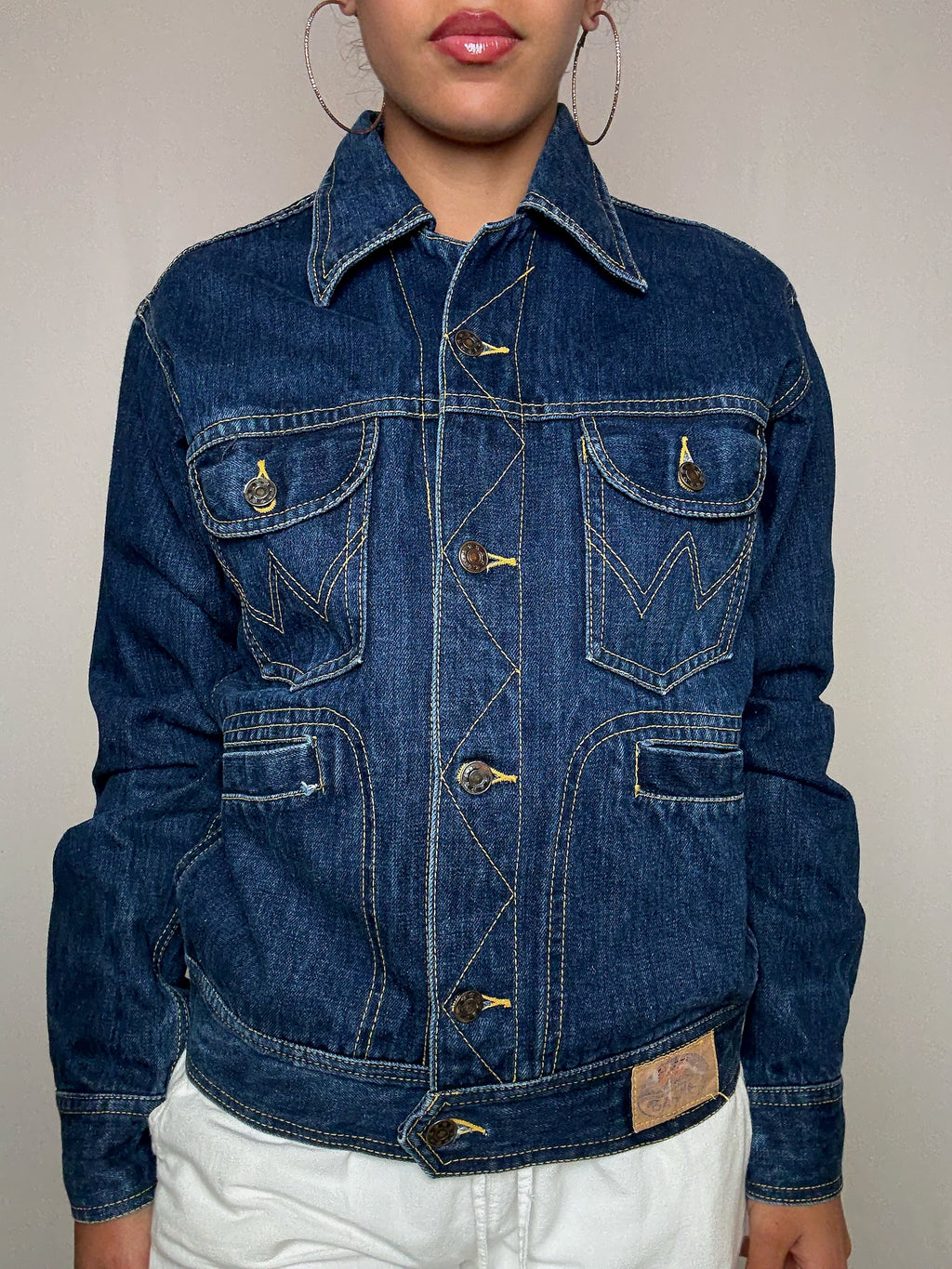 Veste en denim brut M vintage