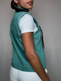 Gilet à zip S vintage