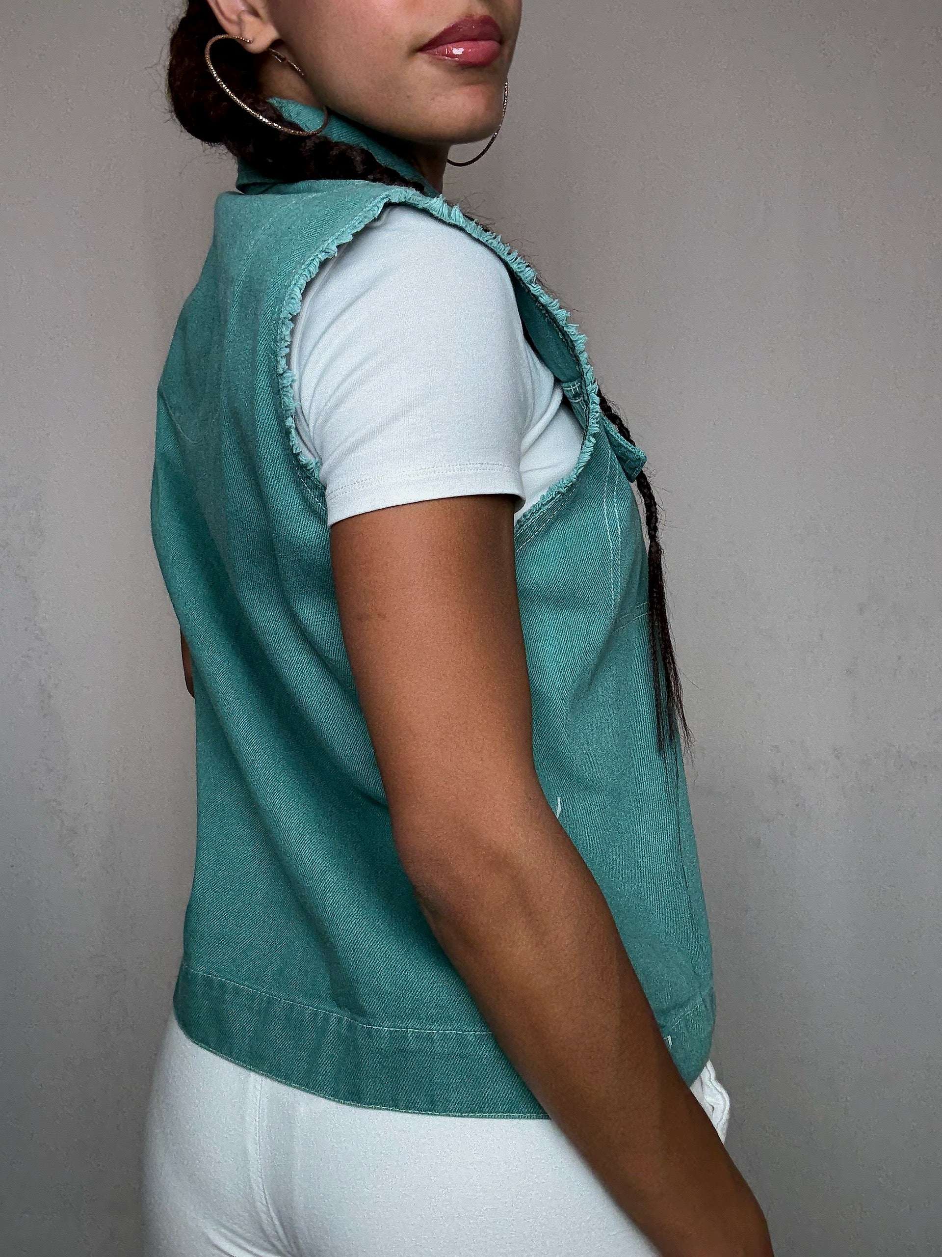Gilet à zip S vintage