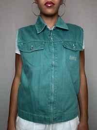 Gilet à zip S vintage