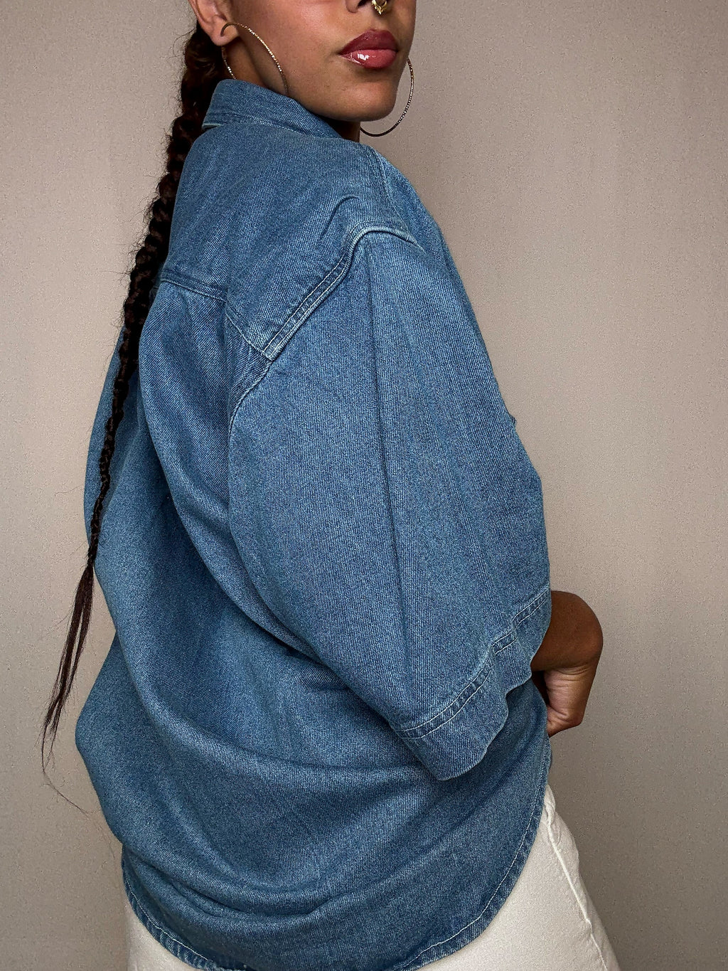 Chemise en jean XXL vintage