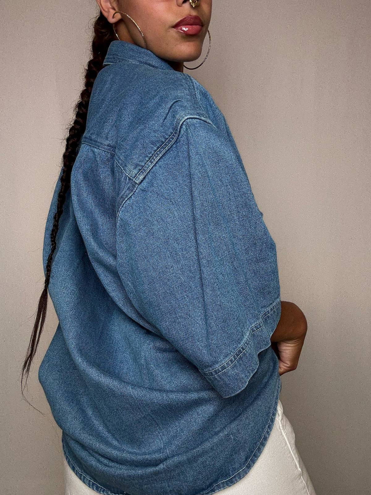 Chemise en jean XXL vintage