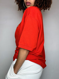 Polo manches courtes rouge lacoste  XL vintage