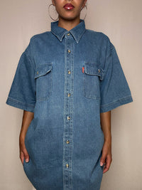 Chemise en jean XXL vintage