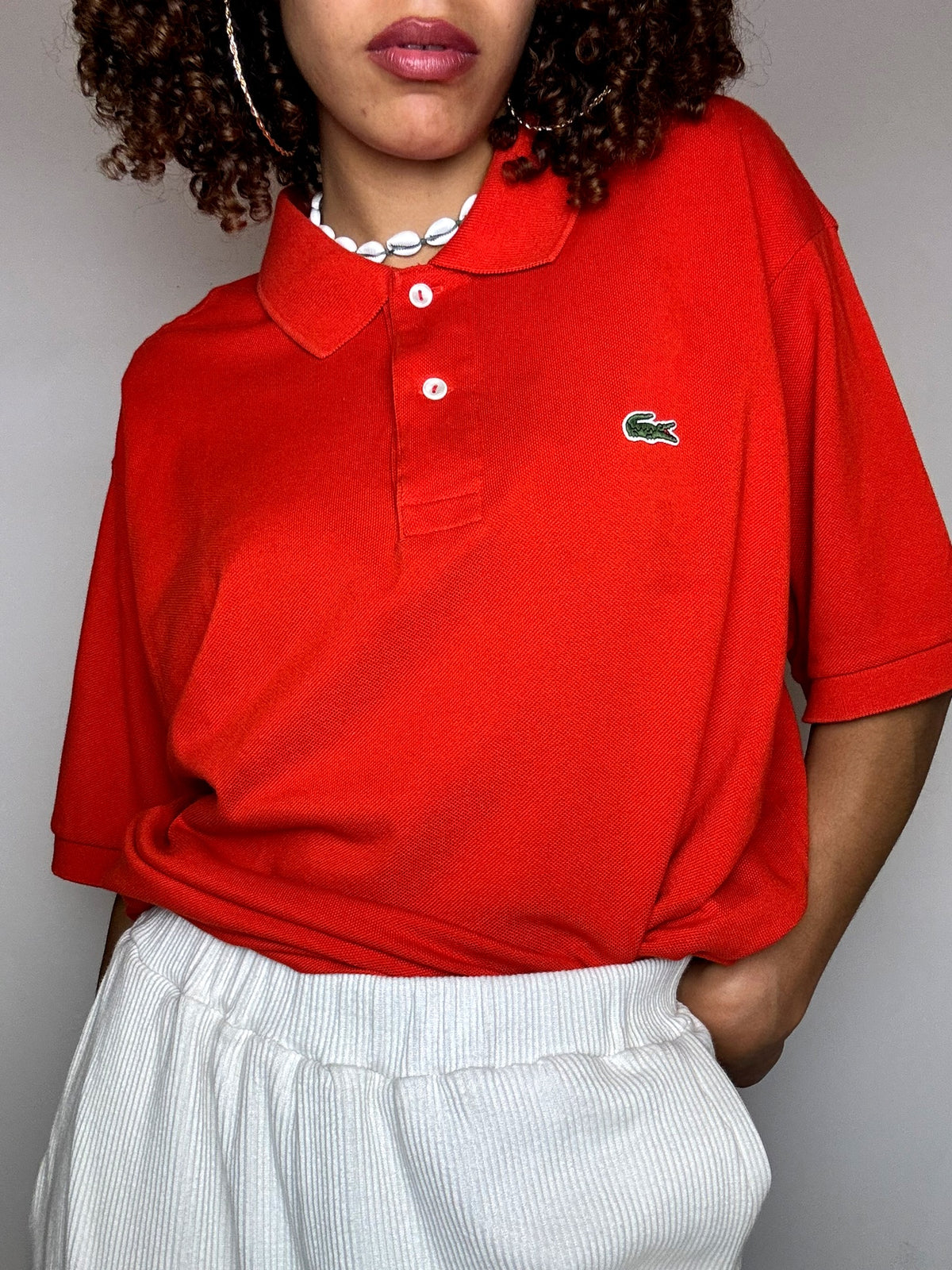 LACOSTE M vintage sky blue short-sleeved polo shirt