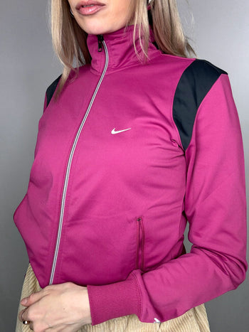 Veste de sport cintrée fushia NIKE S vintage